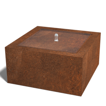 Corten čelična fontana 80 x 80 x 40 cm