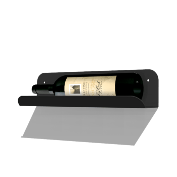 Praškasto lakirana čelična polica za vino Lazio 35 cm