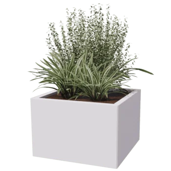 Čelična tegla za cvijeće - Kvadrat - 60 x 60 cm