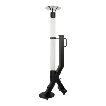 Grijač na pelete za terasu - Rocket - Crna