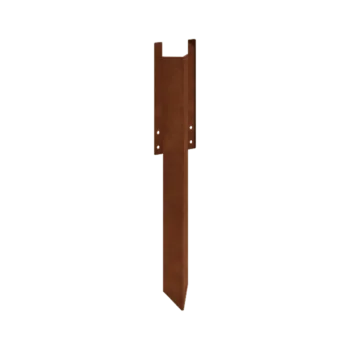 Tlo-klin od Corten čelika - Visina vrtnog ruba 34 / 37,5 cm