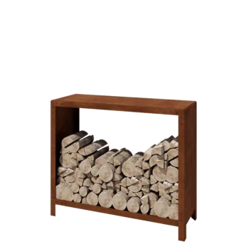 Corten čelik spremište za drva - Indiana - 120 x 40 x 100 cm