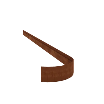 Corten čelik vrtnog ruba - Zgnječen FLEX - Visina 13 cm - 240 cm