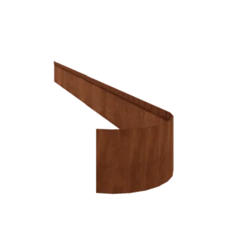 Corten čelik vrtnog ruba - Zgnječen FLEX - Visina 23 cm - 150 cm