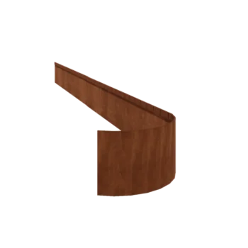 Corten čelik vrtnog ruba - Zgnječen FLEX - Visina 23 cm - 240 cm