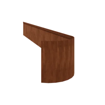 Corten čelik vrtnog ruba - Zgnječen FLEX - Visina 35 cm - 240 cm