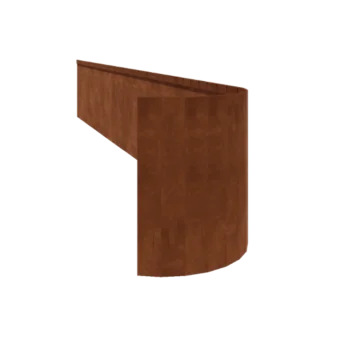 Corten čelik vrtnog ruba - Zgnječen FLEX - Visina 45 cm - 240 cm