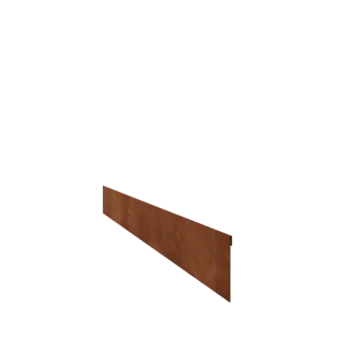 Corten čelik vrtnog ruba - Zgnječen - Visina 13 cm - 240 cm