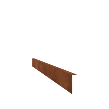 Corten čelik vrtnog ruba - Savijen - Visina 12 cm - 150 cm