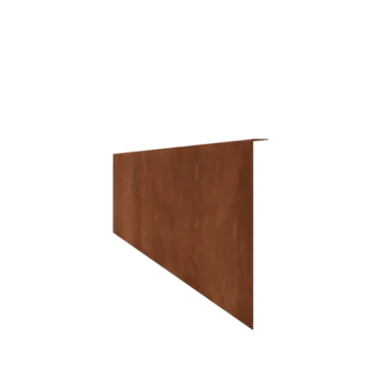 Corten čelik vrtnog ruba - Savijen - Visina 34 cm - 150 cm