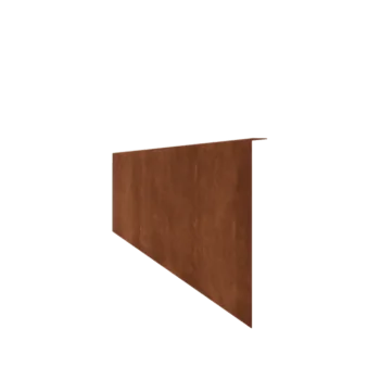 Corten čelik vrtnog ruba - Savijen - Visina 34 cm - 240 cm
