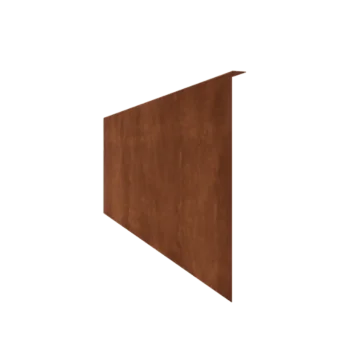 Corten čelik vrtnog ruba - Savijen - Visina 45 cm - 240 cm