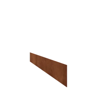 Corten čelik vrtnog ruba - Ravno - Visina 15 cm - 240 cm