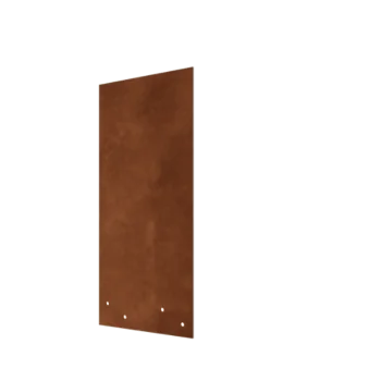 Corten čelik spojna ploča - Ravno - Visina vrtnog ruba 45 cm