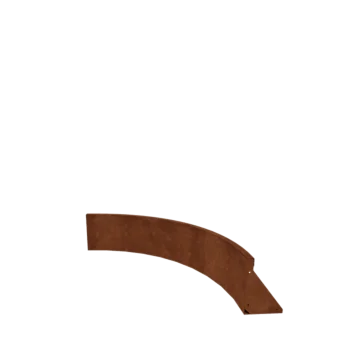 Corten čelik potporni zid - Unutarnji luk - 100 x 100 x 30 cm