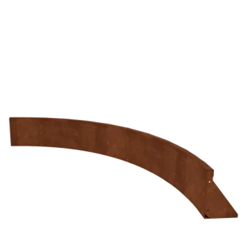 Corten čelik potporni zid - Unutarnji luk - 150 x 150 x 30 cm