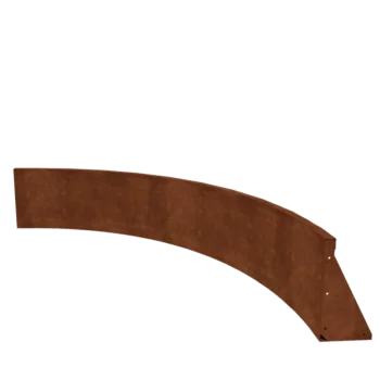 Corten čelik potporni zid - Unutarnji luk - 150 x 150 x 40 cm