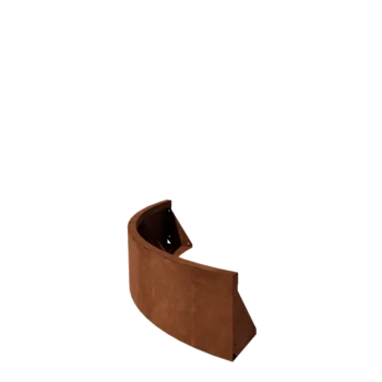 Corten čelik potporni zid - Vanjski luk - 100 x 100 x 30 cm