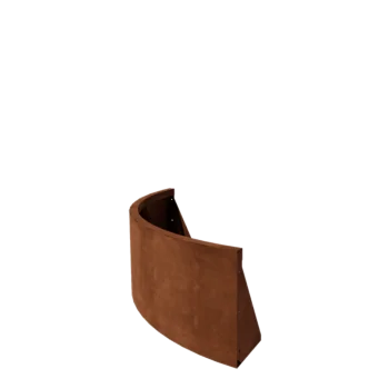 Corten čelik potporni zid - Vanjski luk - 100 x 100 x 40 cm