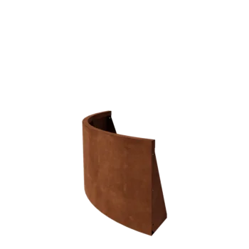 Corten čelik potporni zid - Vanjski luk - 100 x 100 x 50 cm