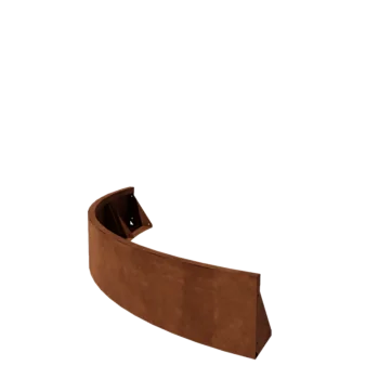 Corten čelik potporni zid - Vanjski luk - 150 x 150 x 30 cm
