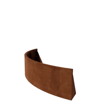 Corten čelik potporni zid - Vanjski luk - 150 x 150 x 40 cm