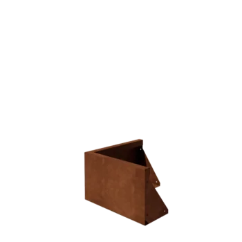 Corten čelik potporni zid - Vanjski kut - 50 x 50 x 30 cm