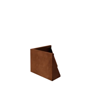 Corten čelik potporni zid - Vanjski kut - 50 x 50 x 40 cm