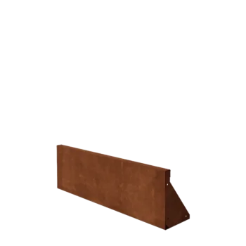 Corten čelik potporni zid - Ravno - 100 x 30 cm