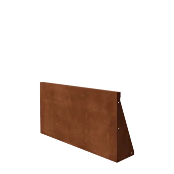 Corten čelik potporni zid - Ravno - 100 x 50 cm