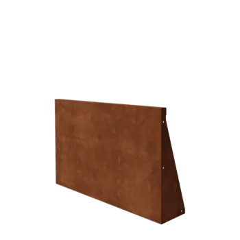 Corten čelik potporni zid - Ravno - 100 x 60 cm