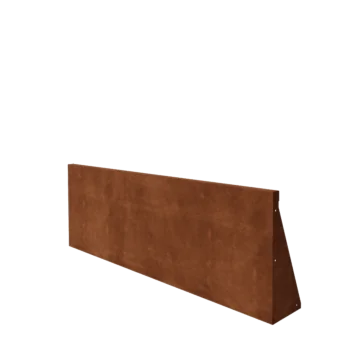 Corten čelik potporni zid - Ravno - 150 x 50 cm