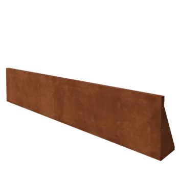 Corten čelik potporni zid - Ravno - 200 x 40 cm