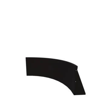 Čelični potporni zid - Vanjski luk - 100 x 100 x 50 cm - RAL9005 mat (crna)