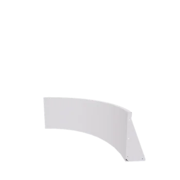 Čelični potporni zid - Vanjski luk - 100 x 100 x 50 cm - RAL9010 mat (bijela)