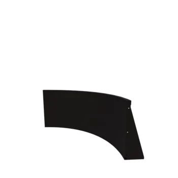Čelični potporni zid - Unutarnji luk - 100 x 100 x 60 cm - RAL9005 mat (crna)