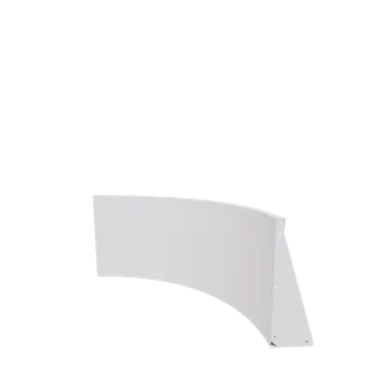 Čelični potporni zid - Unutarnji luk - 100 x 100 x 60 cm - RAL9010 mat (bijela)