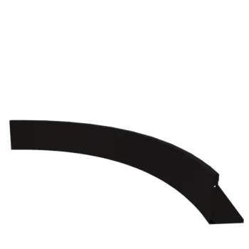 Čelični potporni zid - Unutarnji luk - 150 x 150 x 30 cm - RAL9005 mat (crna)