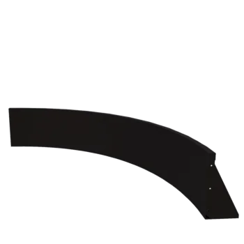 Čelični potporni zid - Unutarnji luk - 150 x 150 x 40 cm - RAL9005 mat (crna)