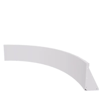 Čelični potporni zid - Unutarnji luk - 150 x 150 x 40 cm - RAL9010 mat (bijela)