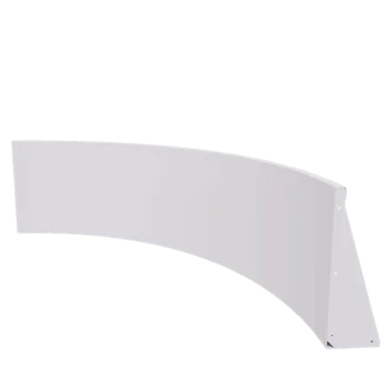 Čelični potporni zid - Unutarnji luk - 150 x 150 x 60 cm - RAL9010 mat (bijela)