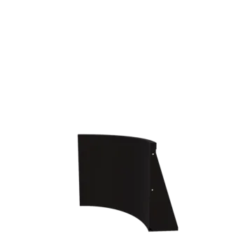 Čelični potporni zid - Unutarnji luk - 50 x 50 x 60 cm - RAL9005 mat (crna)