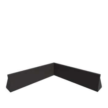 Čelični potporni zid - Unutarnji kut - 100 x 100 x 30 cm - Druga RAL boja