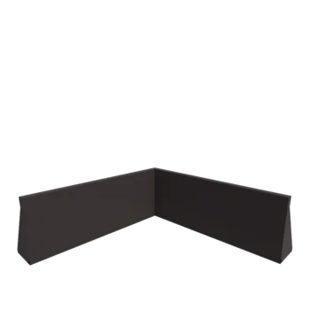 Čelični potporni zid - Unutarnji kut - 100 x 100 x 40 cm - Druga RAL boja