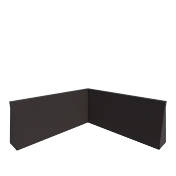 Čelični potporni zid - Unutarnji kut - 100 x 100 x 50 cm - Druga RAL boja