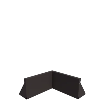 Čelični potporni zid - Unutarnji kut - 50 x 50 x 30 cm - Druga RAL boja