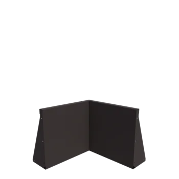 Čelični potporni zid - Unutarnji kut - 50 x 50 x 50 cm - RAL7016 mat (antracit siva)