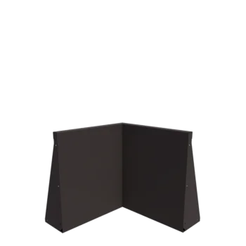 Čelični potporni zid - Unutarnji kut - 50 x 50 x 60 cm - RAL7016 mat (antracit siva)