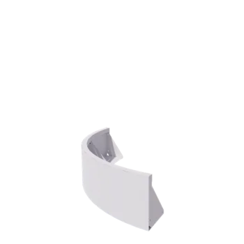 Čelični potporni zid - Vanjski luk - 100 x 100 x 30 cm - RAL9010 mat (bijela)