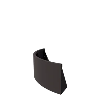 Čelični potporni zid - Vanjski luk - 100 x 100 x 40 cm - RAL7016 matt (antracit siva)